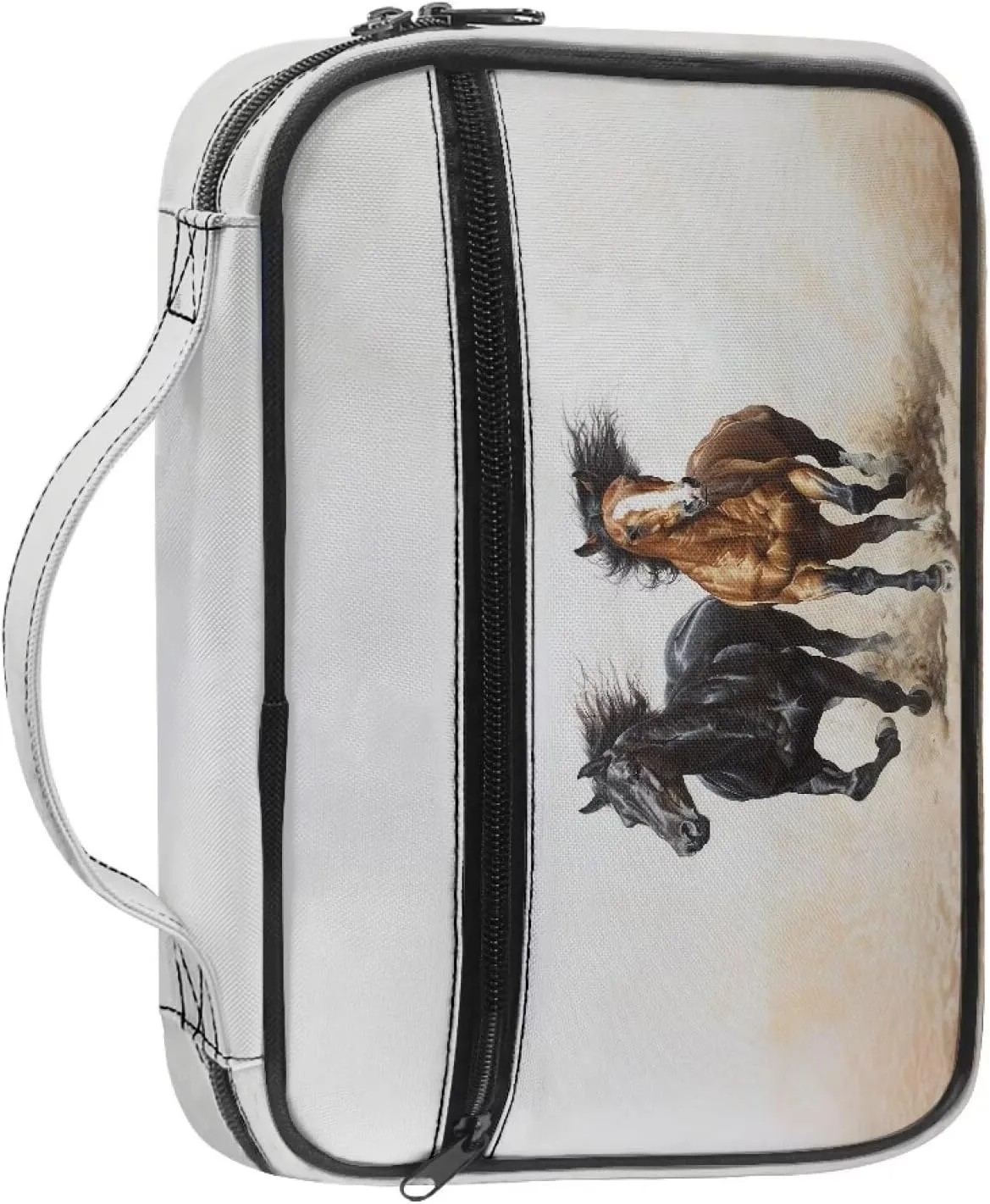 Bible Cover Church Carrying Book Case Polyester Bible Protective with Pen Slots and Zippered Pocket Customizable