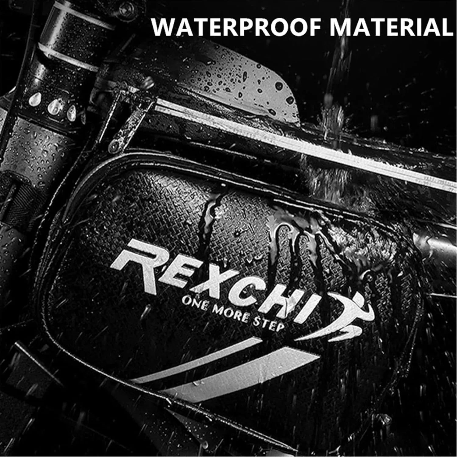Bike Front Frame/Handlebar Phone Mount Bag Top Tube Bike/Bicycle Bag Waterproof Cycling Accessories Bike Pouch with Sensitive TPU Touch-Screen Fit Smartphone Below 6.5''