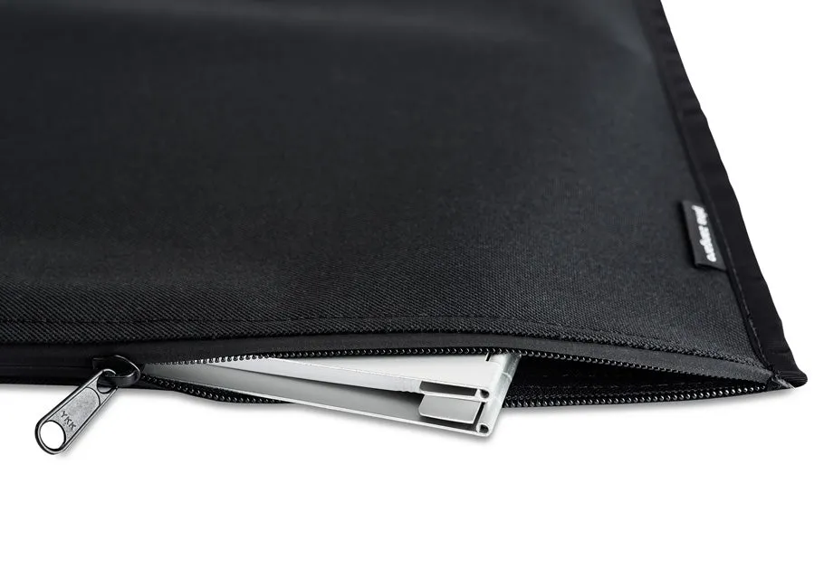 Black Nylon Zippered Outer Jacket For 8.5"x11" and A4 Size Screwpost Binders