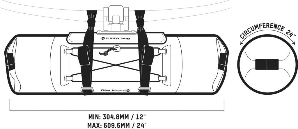 Blackburn Outpost Elite Handlebar Roll and Dry Bike Bag