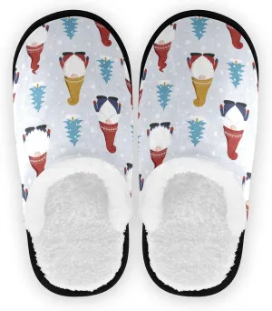 Boccsty Colorful Little Flowers Spa Slippers Flower Design House Slippers Memory Foam Slippers Indoor Outdoor Non-Slip Home Shoes M for Men Woman