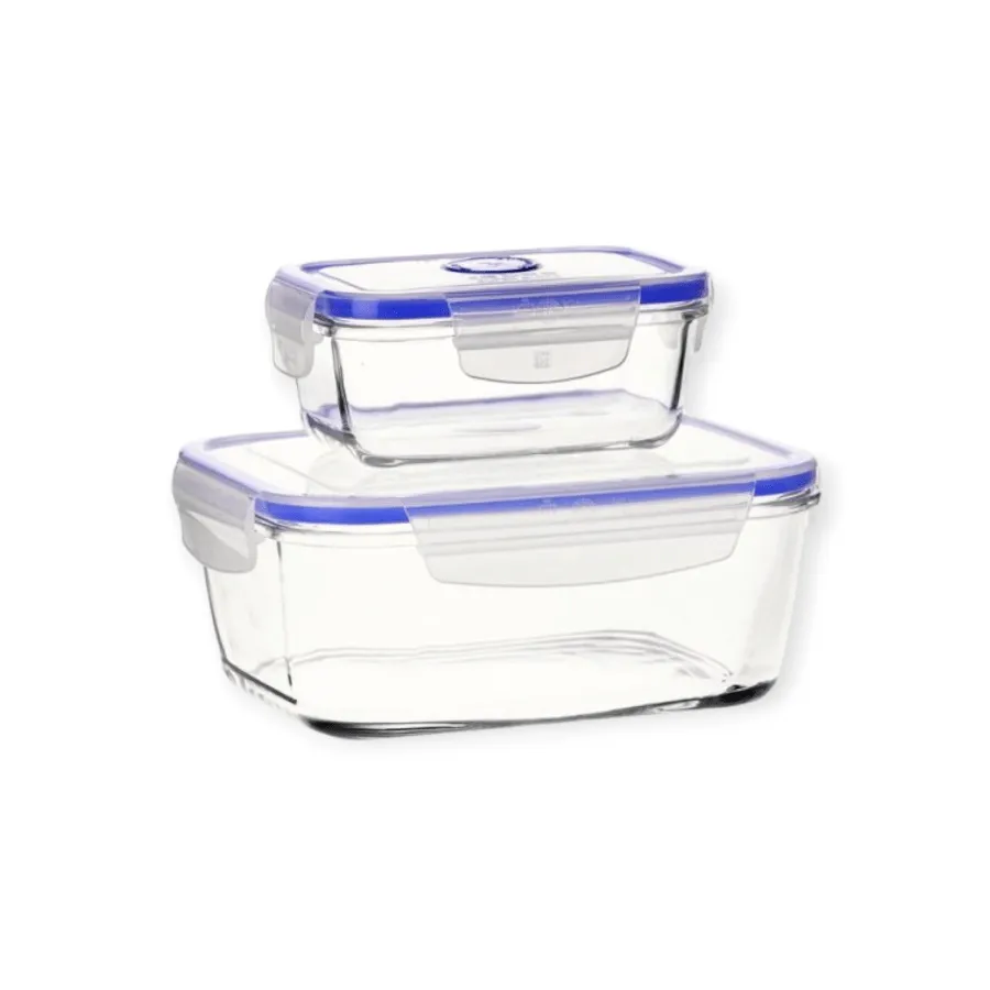 Borgonovo Superblock Rectangular Food Storage Containers, Set Of 2