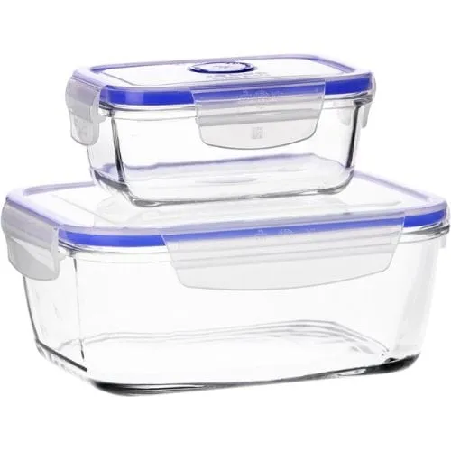 Borgonovo Superblock Rectangular Food Storage Containers, Set Of 2
