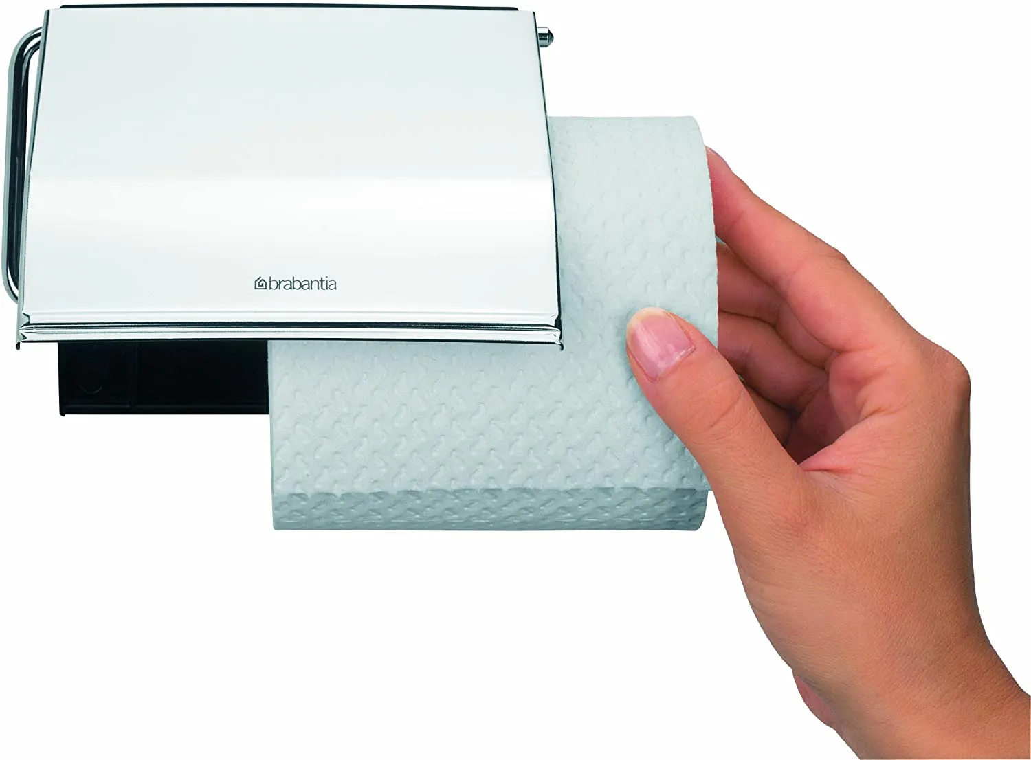 Brabantia Classic Toilet Roll Holder - Brilliant Steel