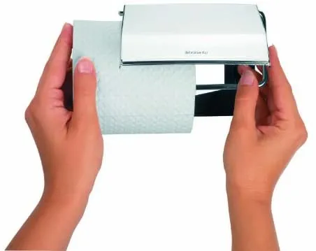 Brabantia Classic Toilet Roll Holder - Brilliant Steel