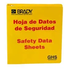 Brady GHS - 1.5" Safety Data Sheet Binder - Spanish/ Buy online