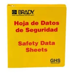 Brady GHS - 1.5" Safety Data Sheet Binder - Spanish/ Buy online