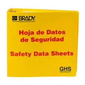 Brady GHS - 3" Safety Data Sheet Binder - Spanish/ Buy online