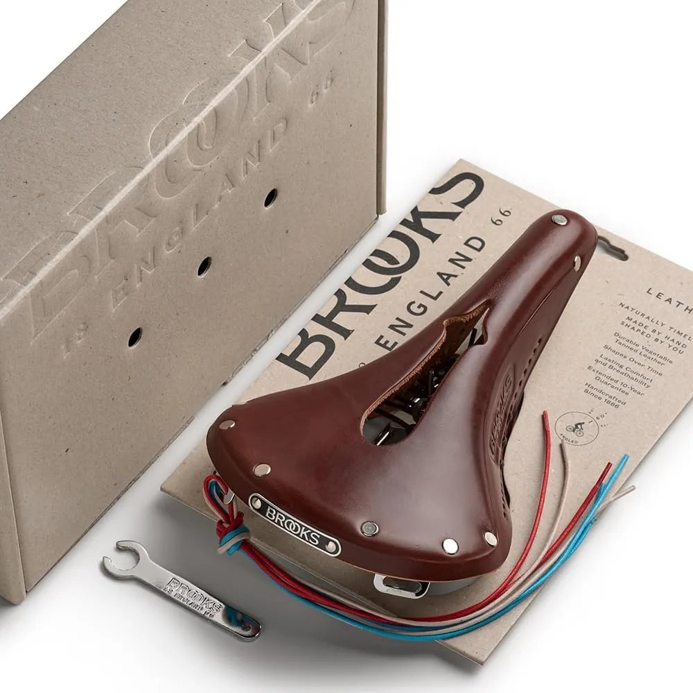 Brooks England B17 Carved, Iconic Cut-Out Leather Bike Saddle
