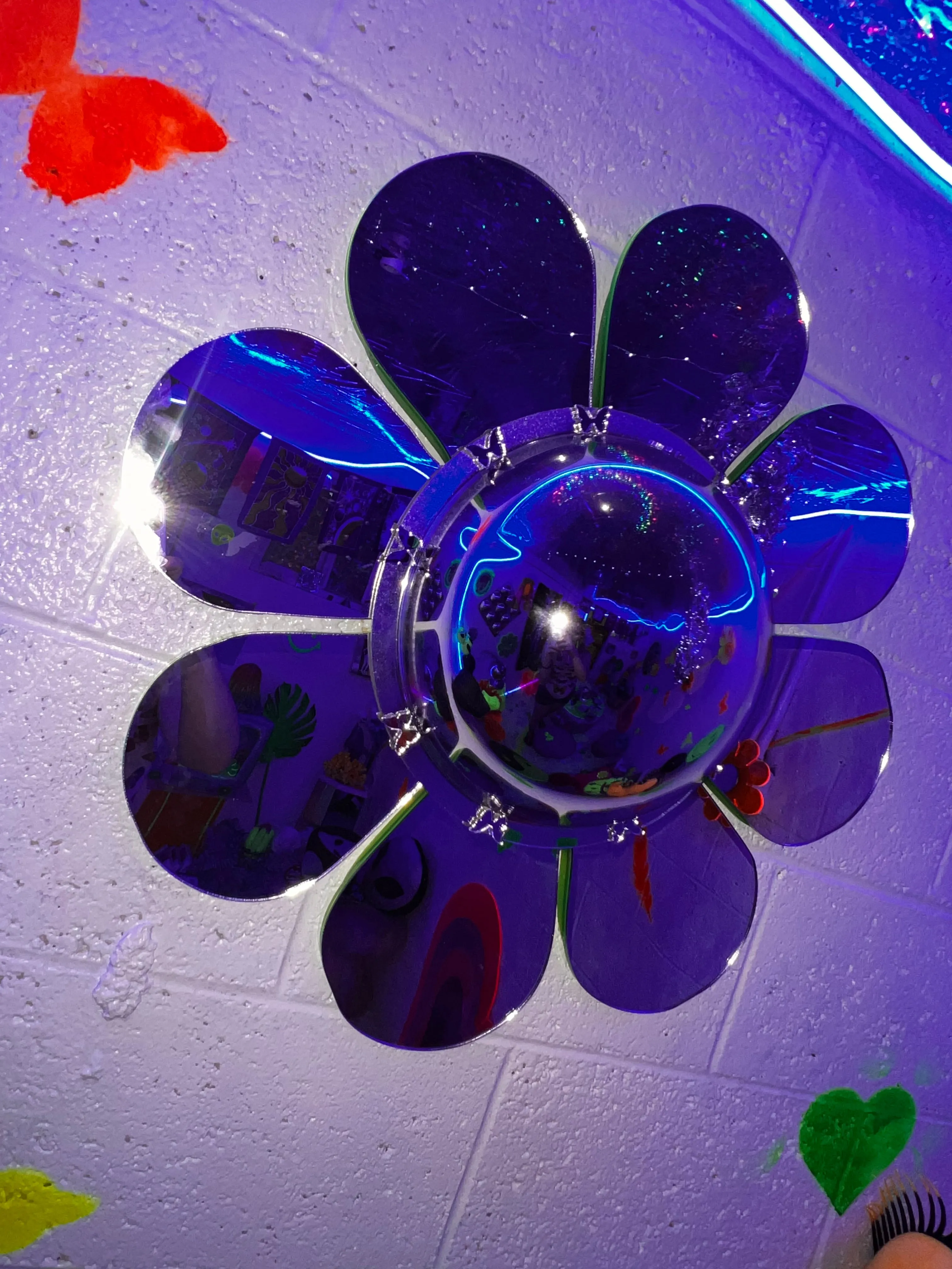 Bubble Flower butterfly 2ft mirror