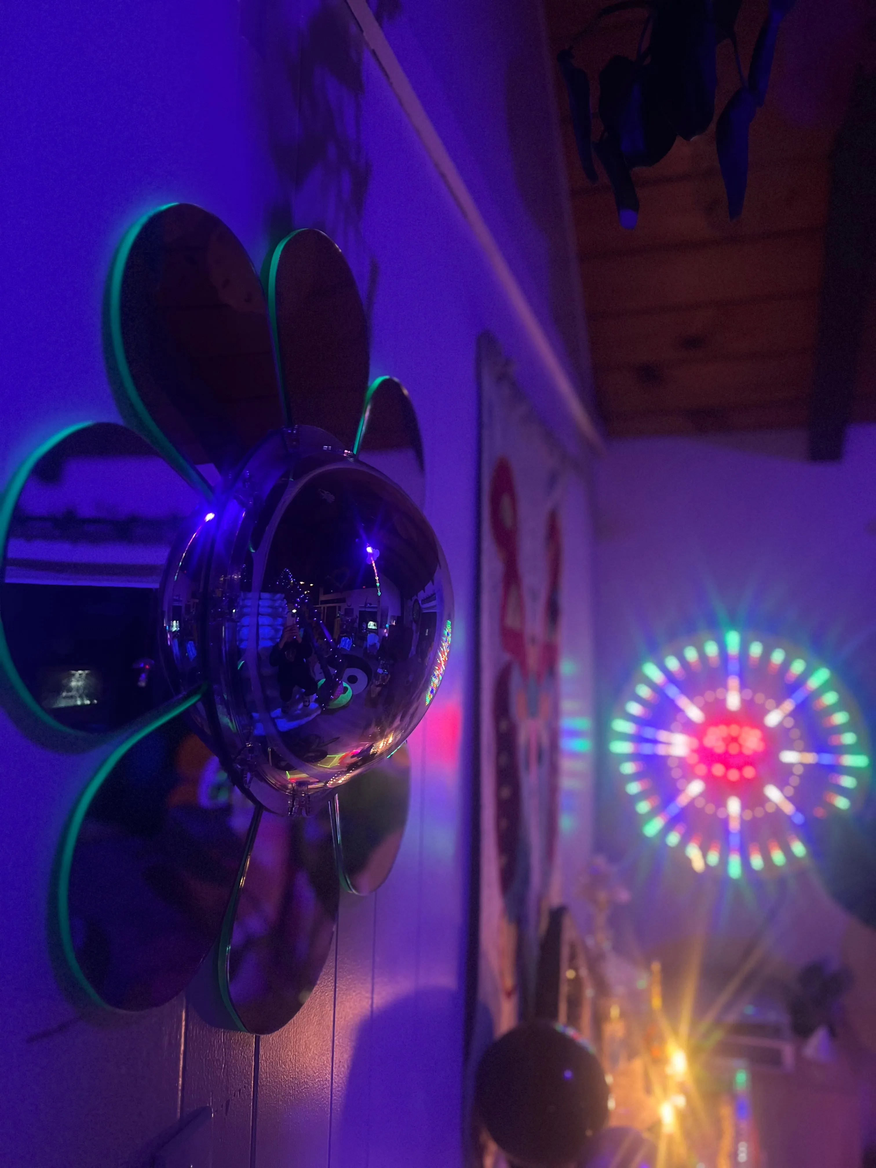 Bubble Flower butterfly 2ft mirror
