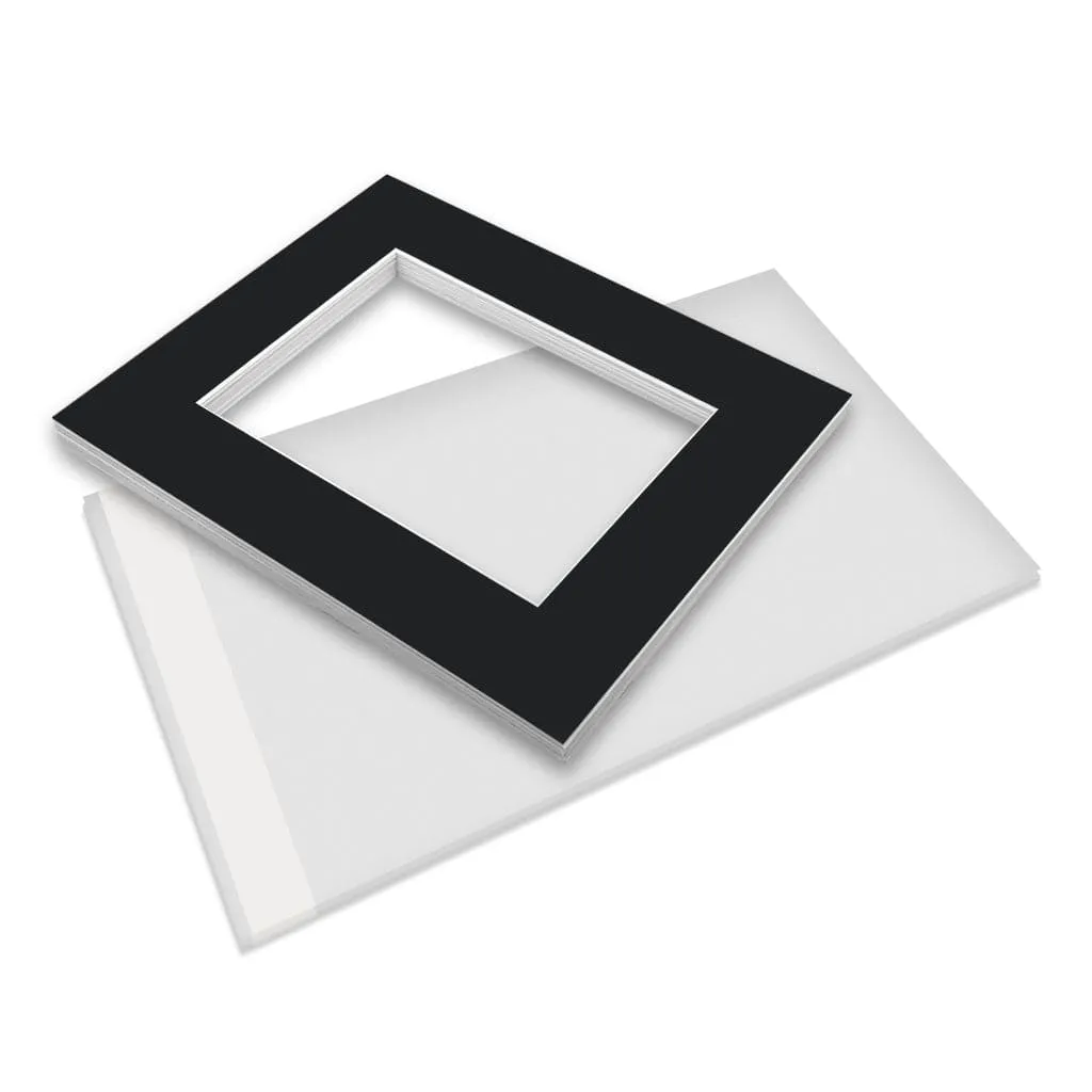 Bulk Mat Board Value Bundle - Black (10 Pack)