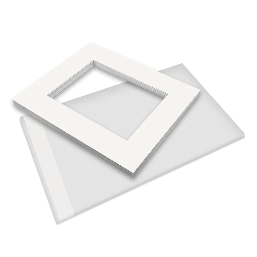 Bulk Mat Board Value Bundle - Ice White (10 Pack)