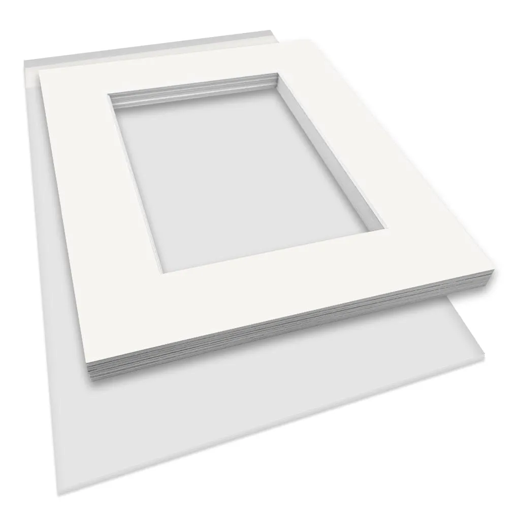 Bulk Mat Board Value Bundle - Ice White (10 Pack)