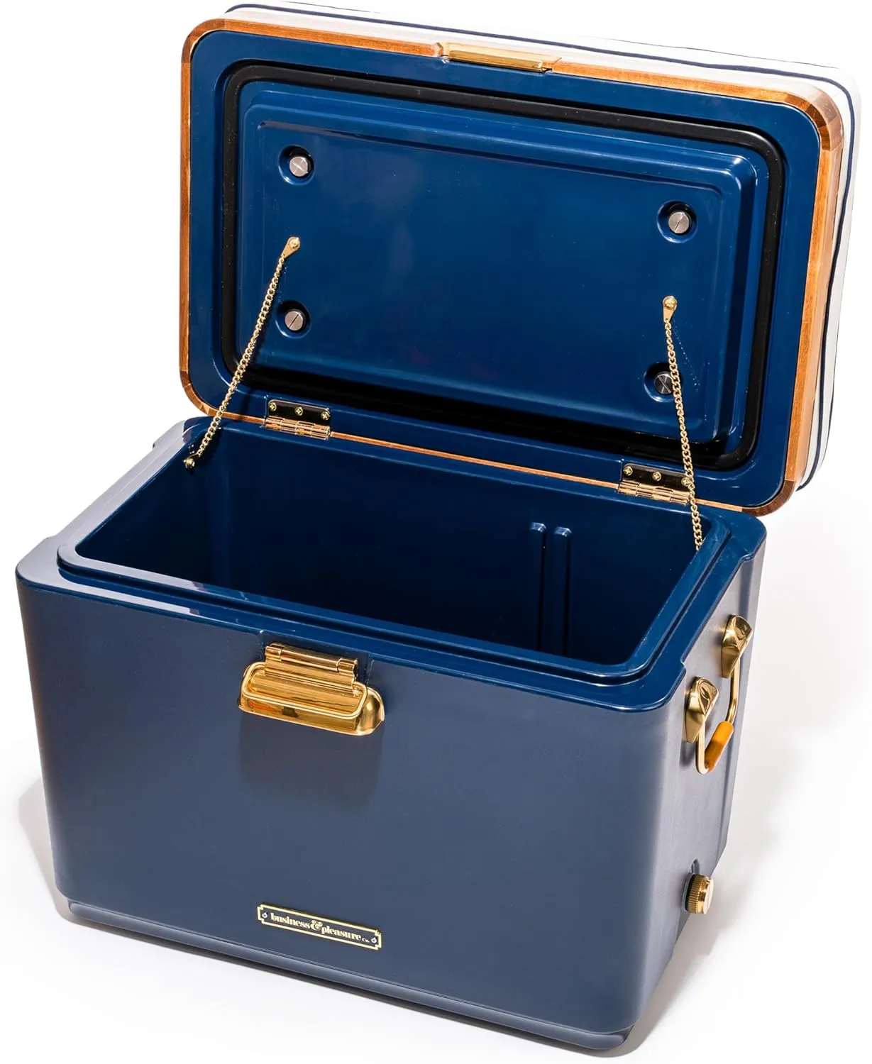 Business & Pleasure Co. Hemingway Cooler - 35 Quart Insulated Ice Chest Cooler - Great for Beach, Picnics, & Boating
