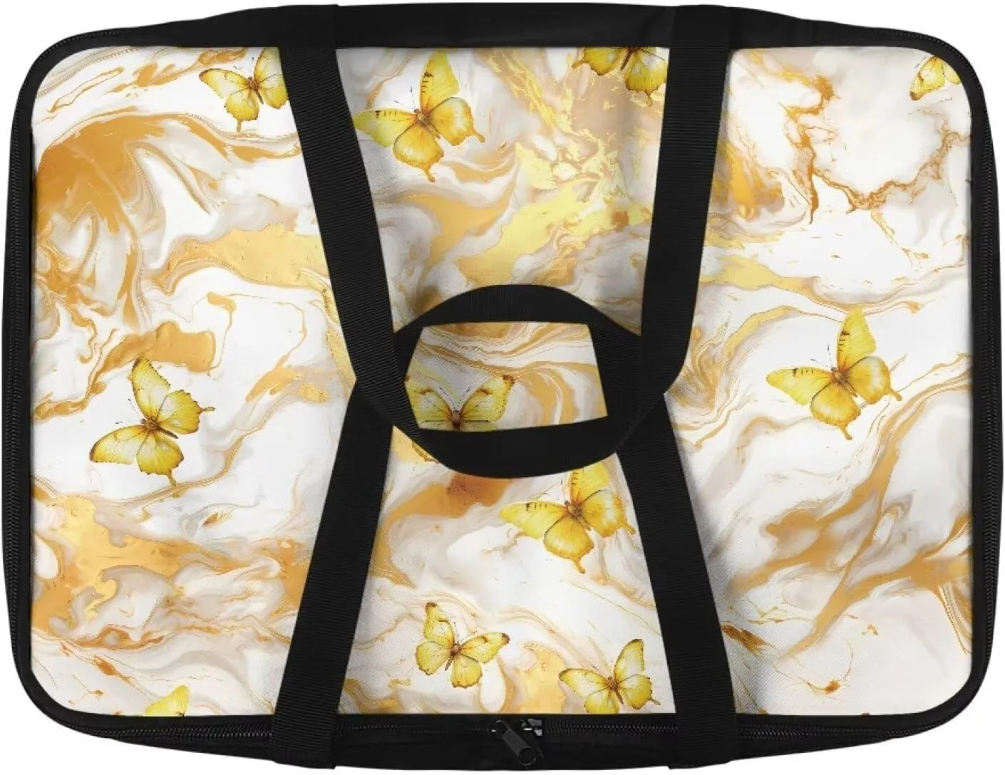 Butterfly Marble Print Insulated Casserole Carriers Portable Food Warmer for Hot or Cold Food Lasagna Holder Tote Casserole Dish Carrying Case for Parties Travel Potluck