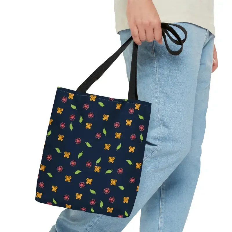 Butterfly Print Tote Bag that Turns Heads