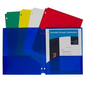 C-Line Products Two-Pocket Heavyweight Poly Portfolio Folder, 10 Pack