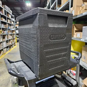 Cambro Cam GoBox Insulated Front-Loading Food Pan Carrier, 6 Pan Capacity, Black, SCRATCH & DENT FINAL SALE
