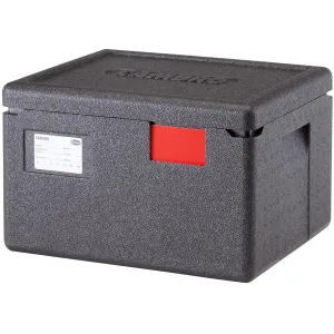 Cambro GoBox Insulated Lightweight Thermal Hot Box and Food Pan Carrier (6 Inch Deep) - Hotbox and Food Warmer for Catering & Transport - Top Load (Gray)