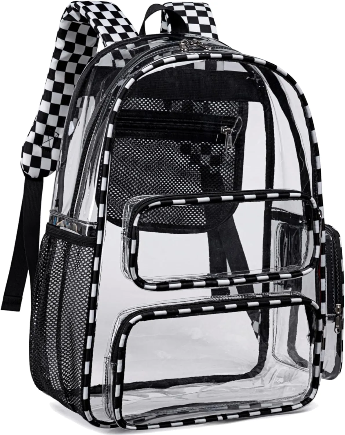 CAMTOP Clear Backpack Heavy Duty Transparent Bag See Through BookBag for Student School Work Festival Sport Travel