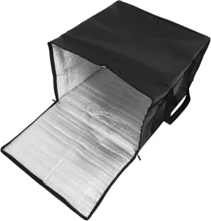 Capacity Insulated Bag Zippered Portable Pizza Takeout Pouch Non Woven Food Storage Bag for Catering Events