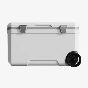 Car Camping Coolers for Jeep Wrangler JL/Grand Cherokee/Wrangler TJ, Waterproof Portable Cooler, Leak Proof Picnic Insulated Bag, Ultra-Light Premium Ice Chest Box,B-White-70L