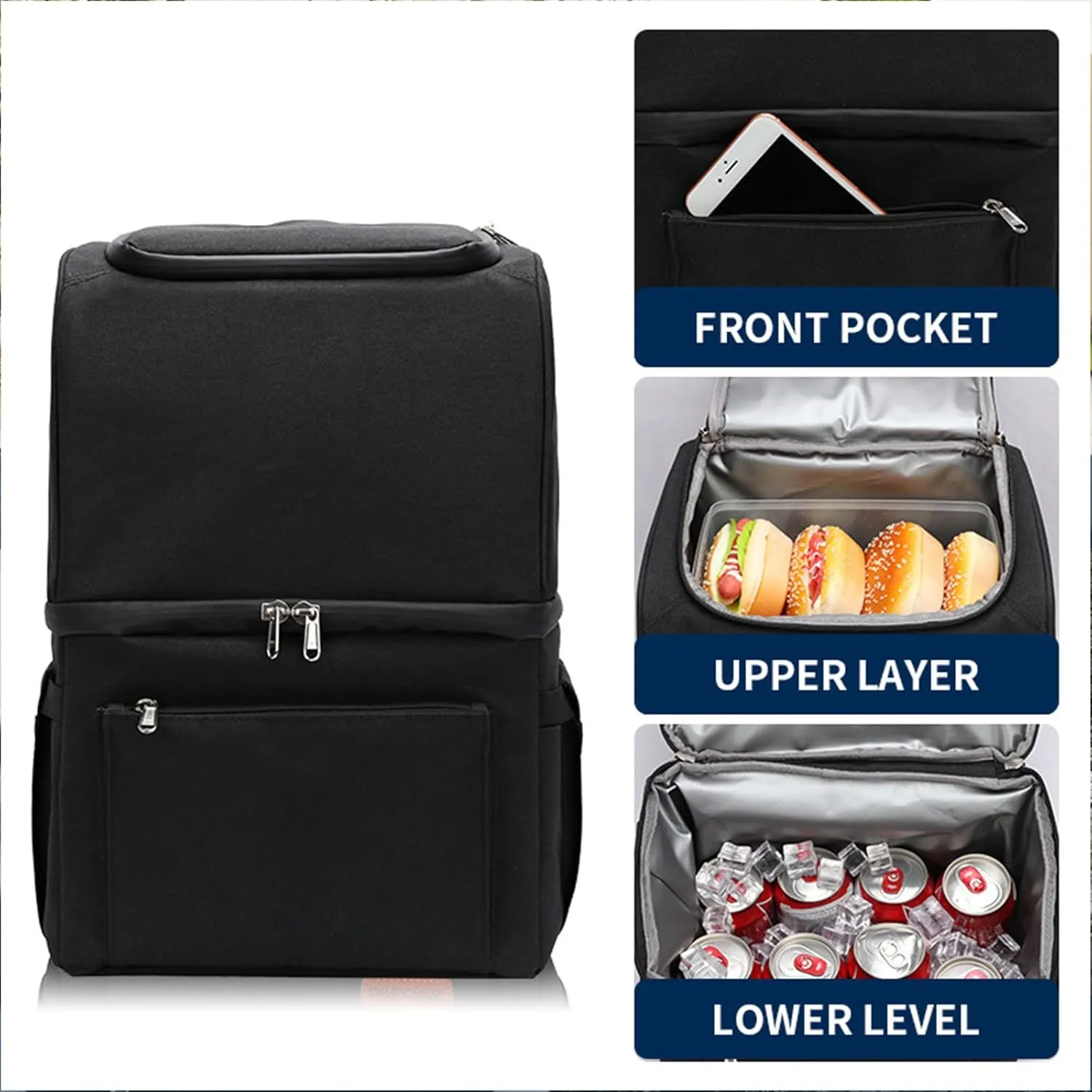 Car Camping Coolers for NIO ES8/NIO ET5/NIO ET7/NIO ET9/NIO EP9, Waterproof Portable Cooler, Leak Proof Picnic Insulated Bag, Ultra-Light Premium Ice Chest Box