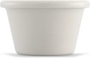 Carlisle FoodService Products 4312142 SAN Smooth Ramekin, 1.5 oz Capacity, 1.43" Height, Bone (Case of 48)