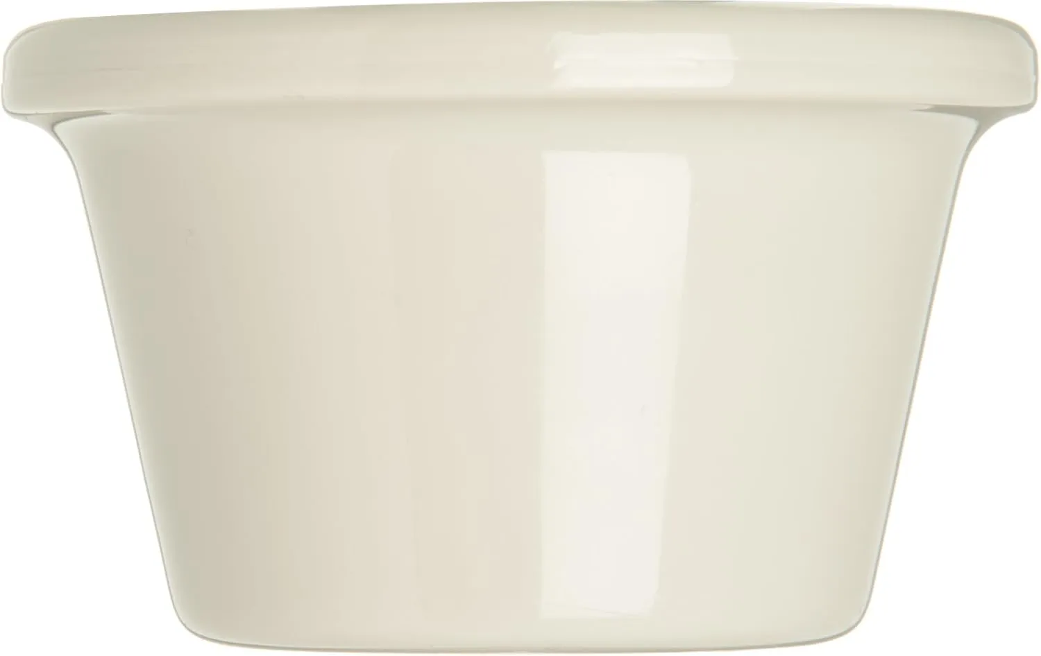 Carlisle FoodService Products 4312142 SAN Smooth Ramekin, 1.5 oz Capacity, 1.43" Height, Bone (Case of 48)