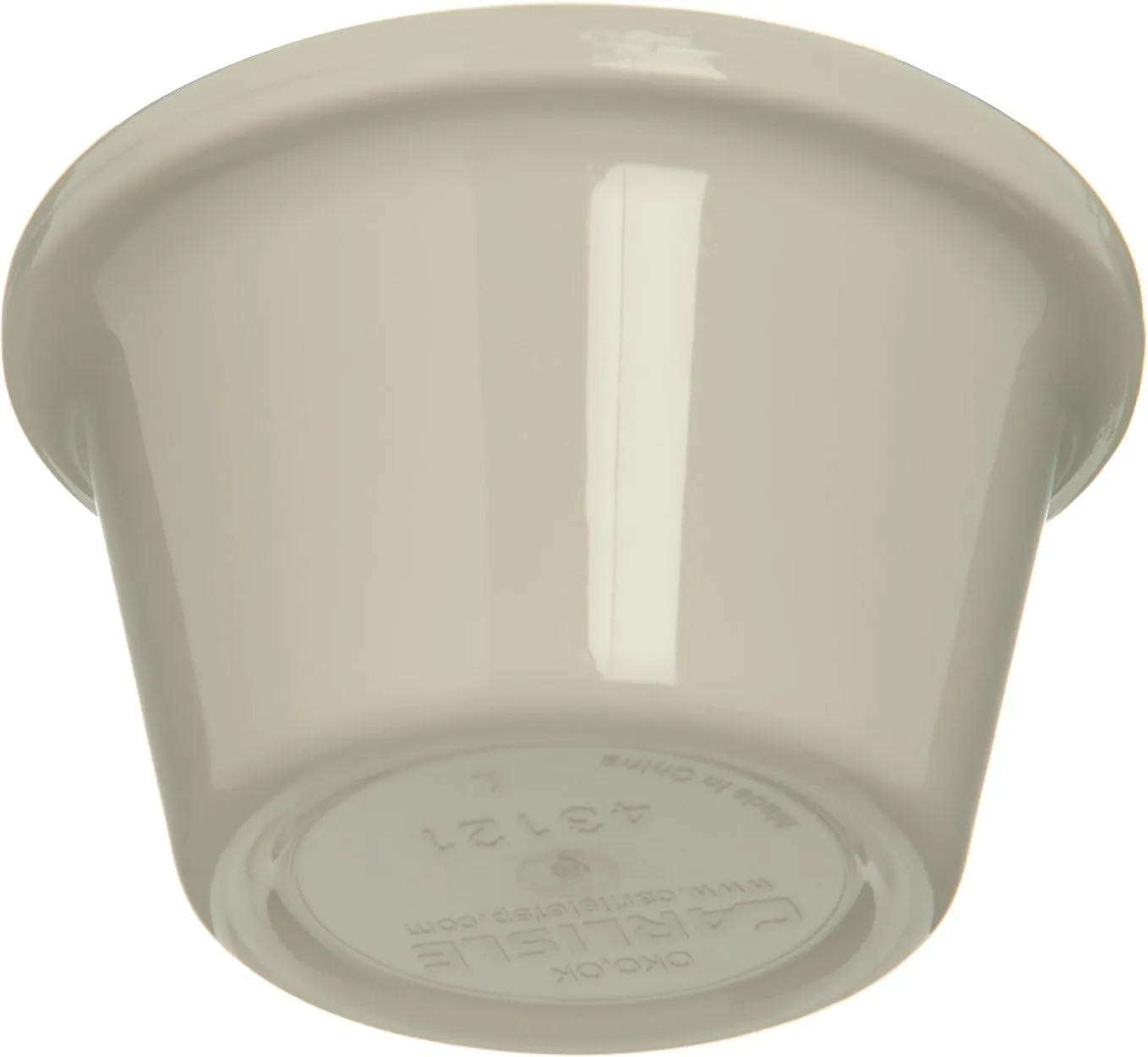 Carlisle FoodService Products 4312142 SAN Smooth Ramekin, 1.5 oz Capacity, 1.43" Height, Bone (Case of 48)