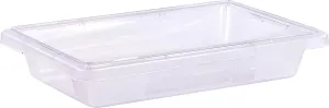 Carlisle FoodService Products Storplus Food Storage Container with Stackable Design for Catering, Buffets, Restaurants, Polycarbonate (Pc), 2 Gallons, Clear, (Pack of 6)