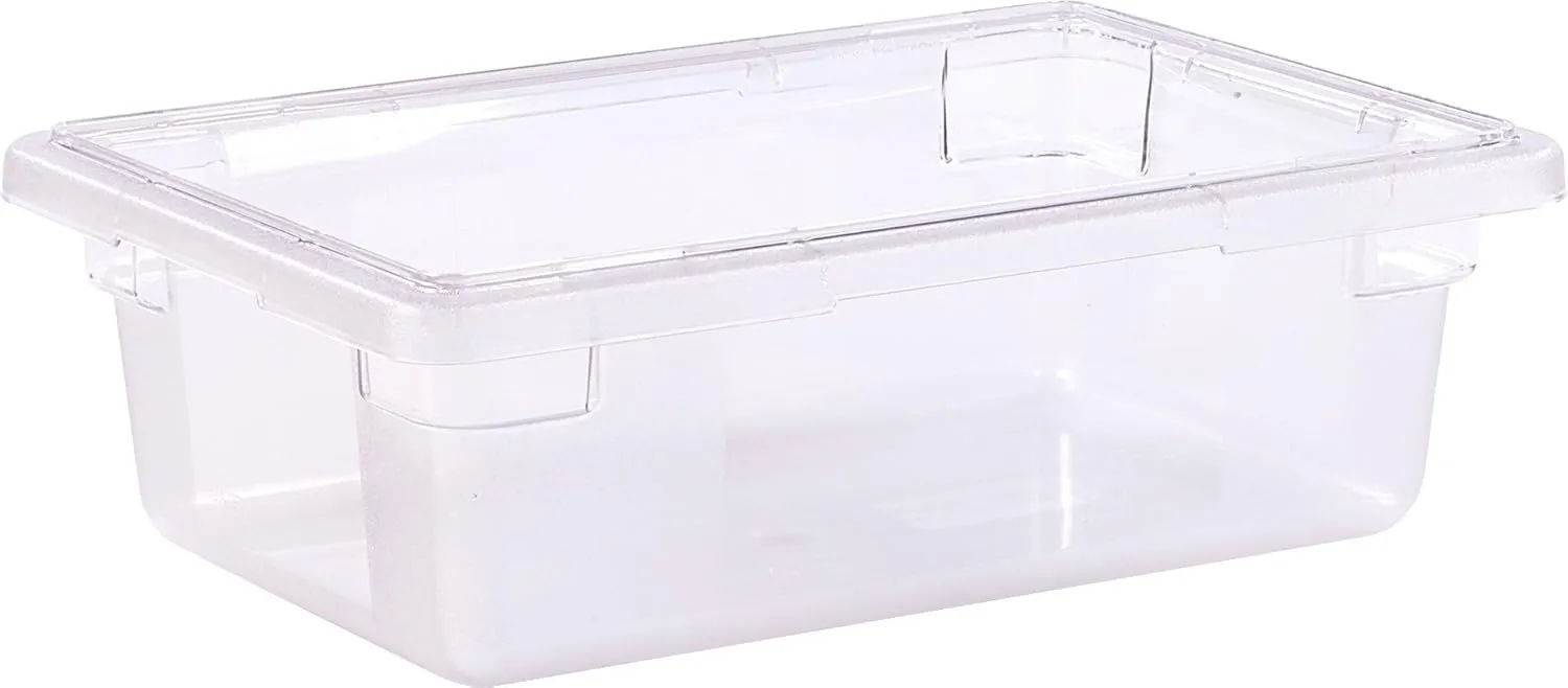 Carlisle FoodService Products Storplus Food Storage Container with Stackable Design for Catering, Buffets, Restaurants, Polycarbonate (Pc), 3.5 Gallons, Clear