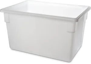 Carlisle FoodService Products Storplus Food Storage Container with Stackable Design for Catering, Buffets, Restaurants, Polyethylene (Pe), 21.5 Gallon, White, 21.5 Gallon, 26" x 18" x 15"