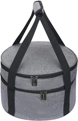 Casserole Carrier,Double Decker Casserole Carrier for Hot or Cold Food,Pie Carrier,Casserole Dish Carrying Case with Handle,Food Carrier Hot Plate Salad Bowl Holder Insulated Lunch Bag for Picnic12.5"