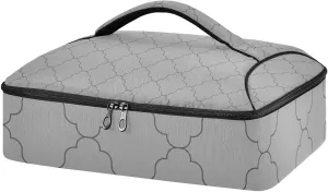 Casserole Carriers for Hot or Cold Food Reusable Casserole Dish Carrier Insulated Thermal Large Capacity Durable Perfect for Party Camping Family Gatherings Yellow Fish