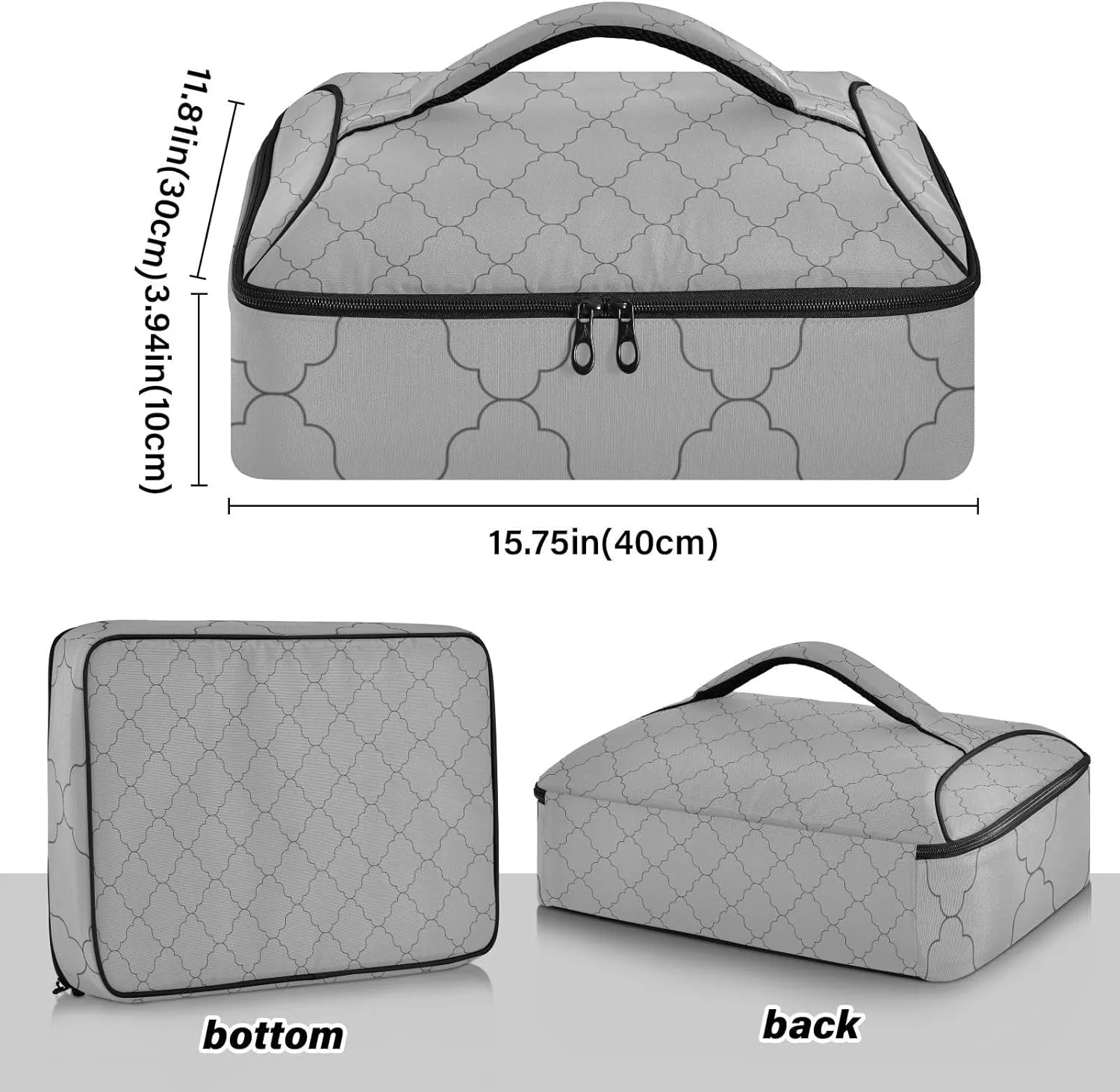 Casserole Carriers for Hot or Cold Food Reusable Casserole Dish Carrier Insulated Thermal Large Capacity Durable Perfect for Party Camping Family Gatherings Yellow Fish