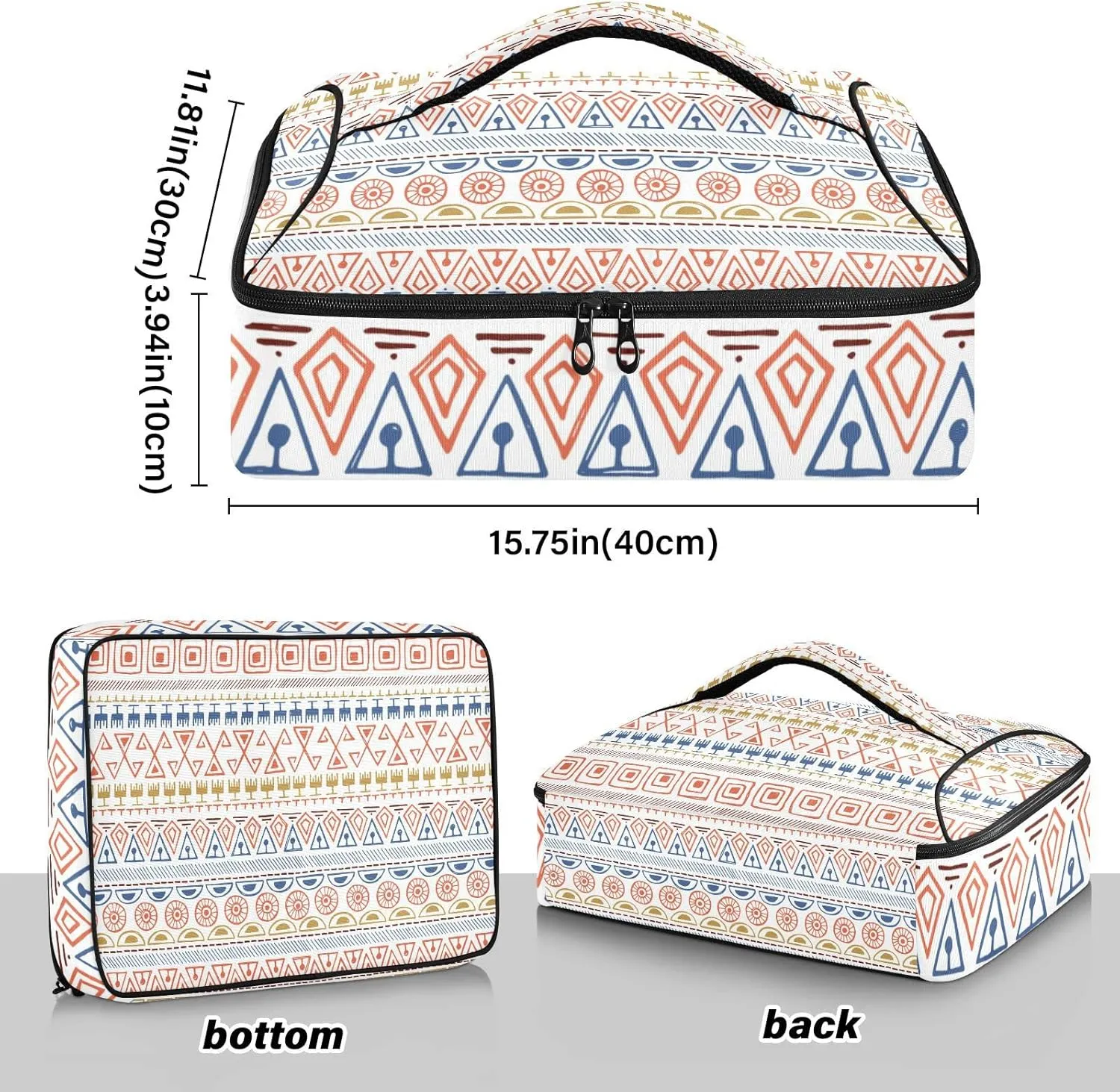 Casserole Carriers for Hot or Cold Food Reusable Casserole Dish Carrier Insulated Thermal Large Capacity Durable Perfect for Party Camping Family Gatherings Yellow Fish