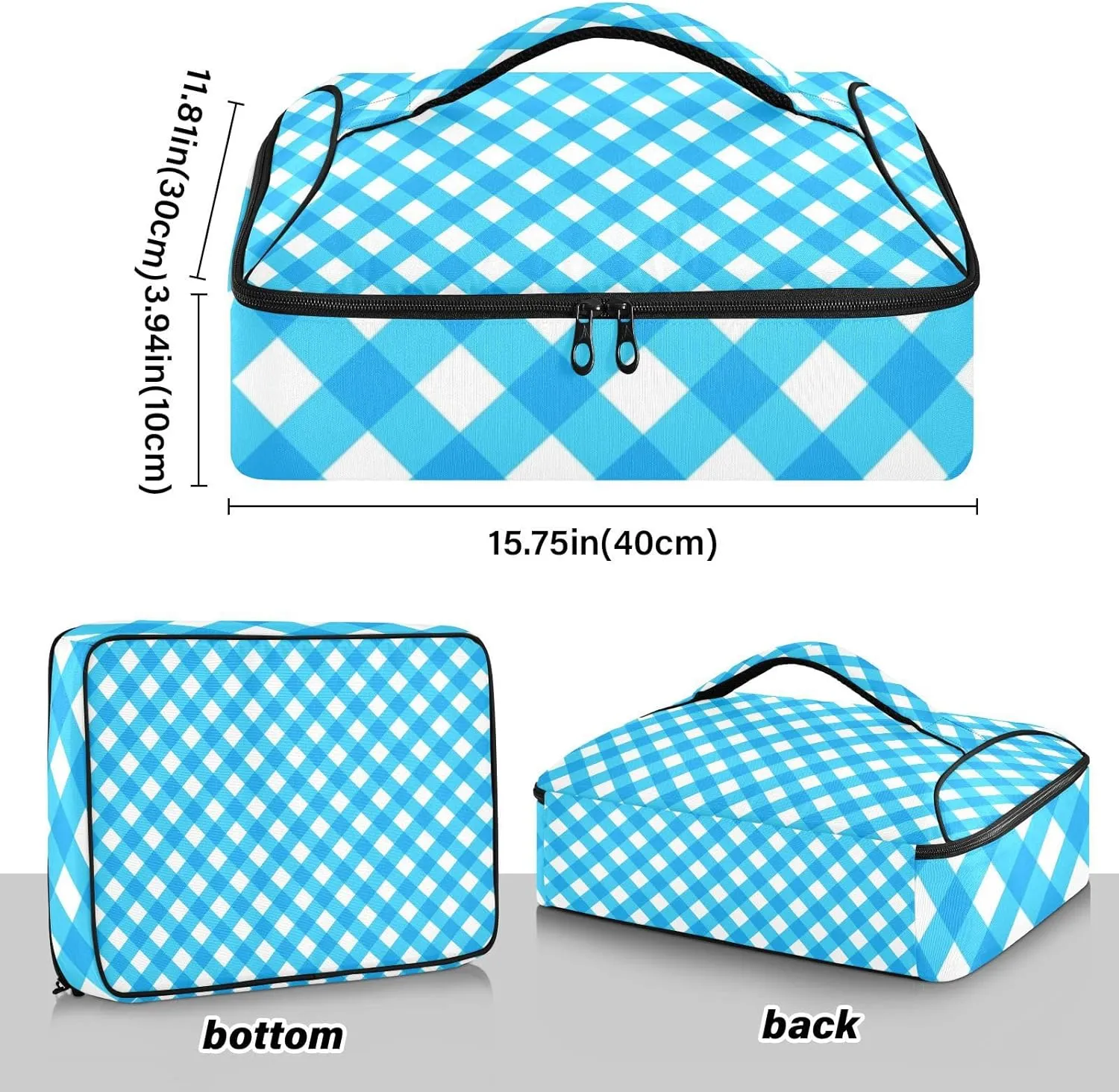 Casserole Carriers for Hot or Cold Food Reusable Casserole Dish Carrier Insulated Thermal Large Capacity Durable Perfect for Party Camping Family Gatherings Yellow Fish