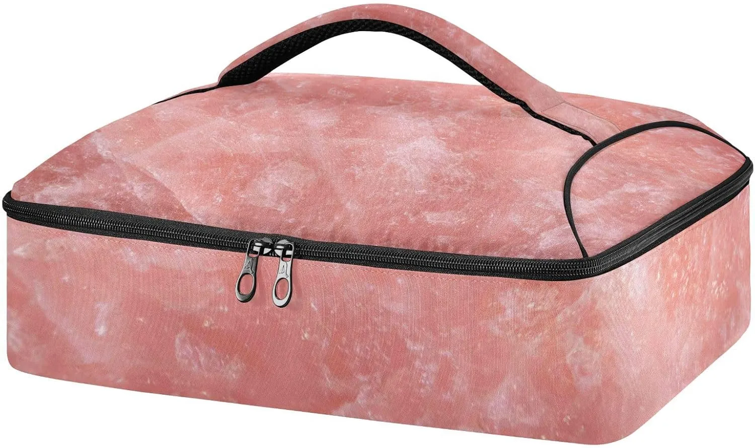 Casserole Cookware Rose Quartz Stone Marble Casserole Carriers Insulated Casserole Dish Carrier Bag Pizza Holder Tote for Hot or Cold Food Travel Party Picnic