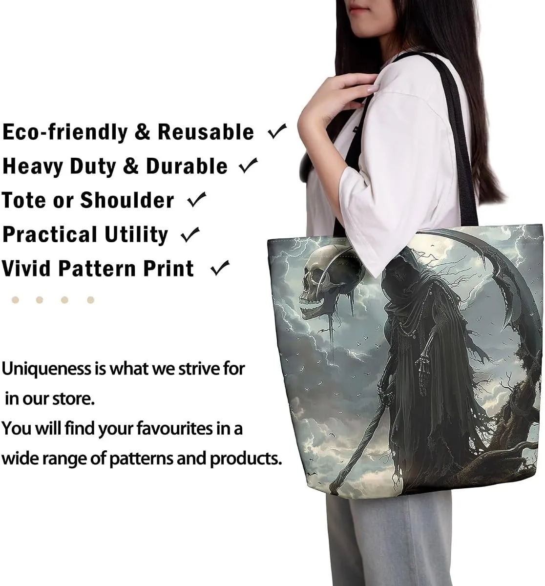 Castle Fairy Vintage Flower Canvas Tote Bag
