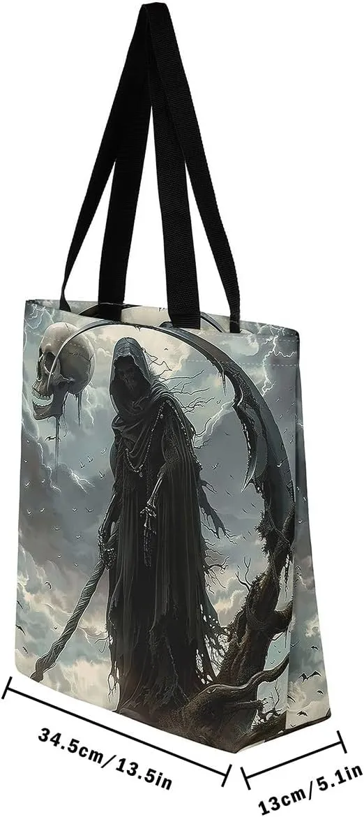 Castle Fairy Vintage Flower Canvas Tote Bag