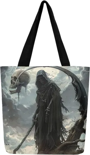 Castle Fairy Vintage Flower Canvas Tote Bag