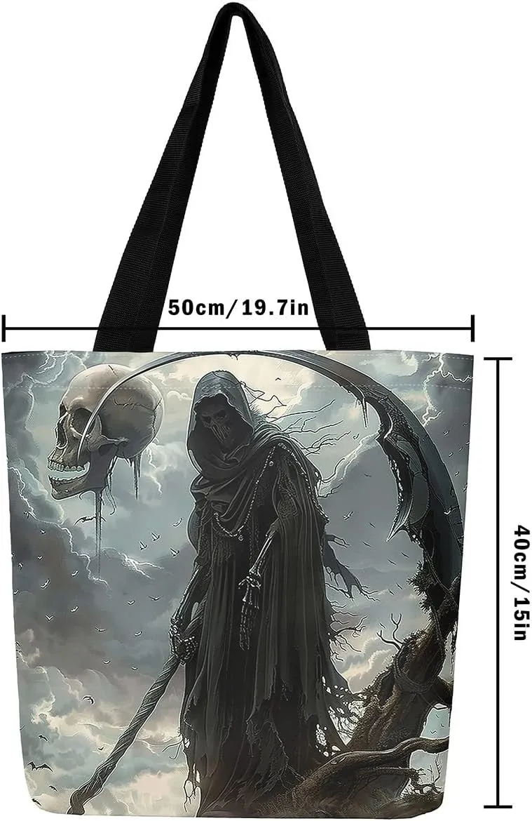 Castle Fairy Vintage Flower Canvas Tote Bag