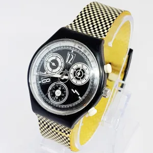 CHESS SCB116 Vintage Swatch Watch | Swiss Chronograph Watch