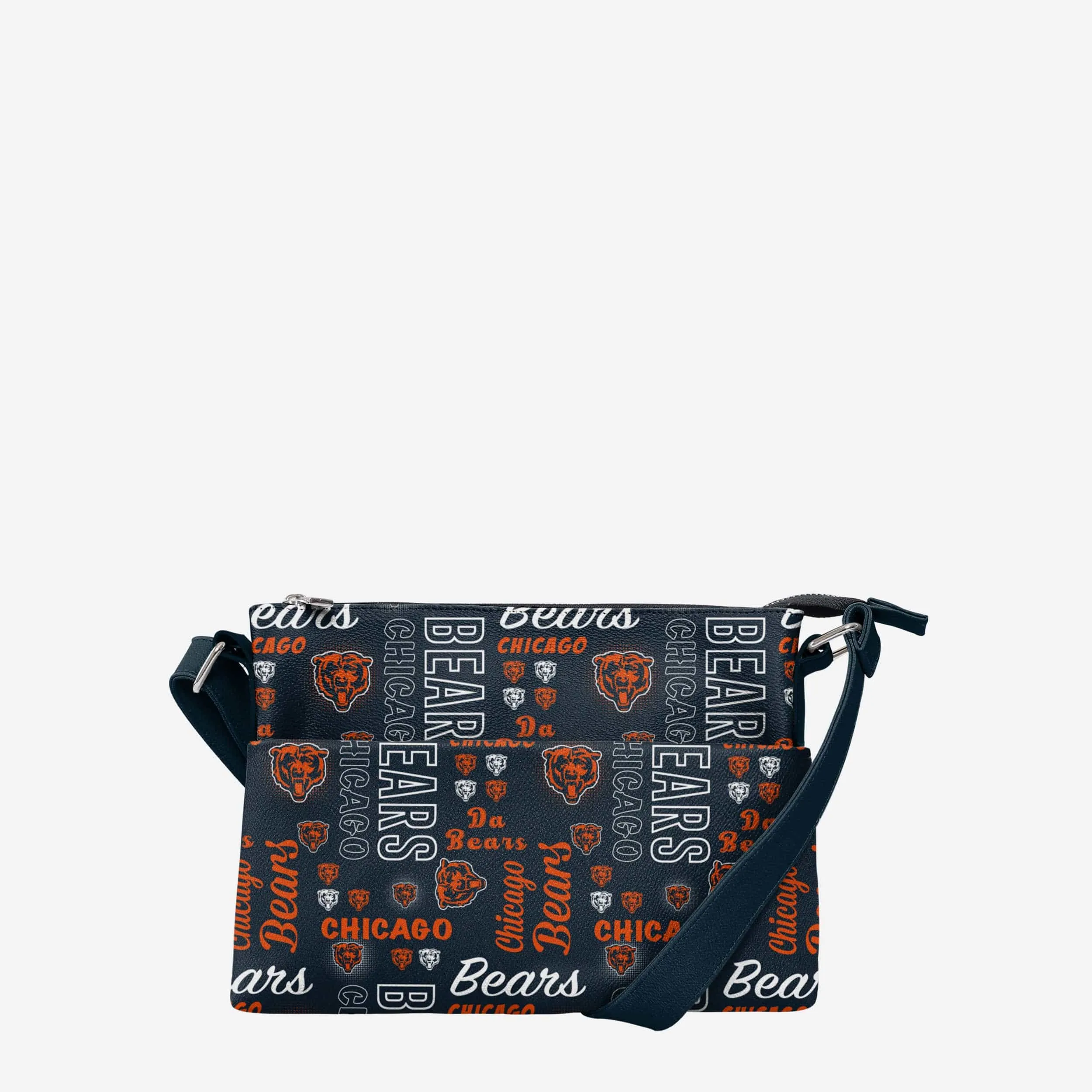 Chicago Bears Spirited Style Printed Collection Foldover Tote Bag