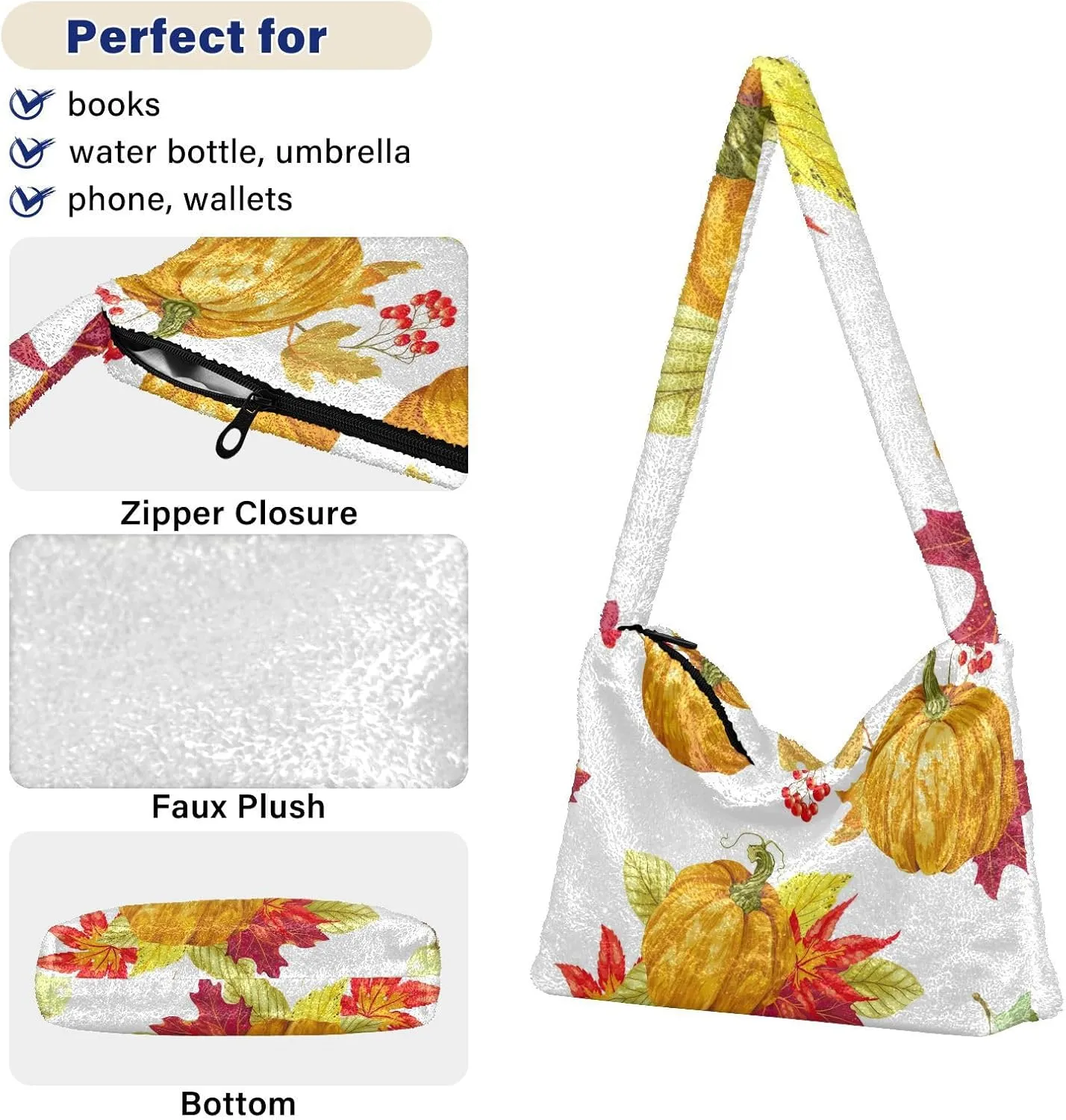 Classic Vintage Flower on Shoulder Bag, Shoulder Hand Bag, Book Totes for Women