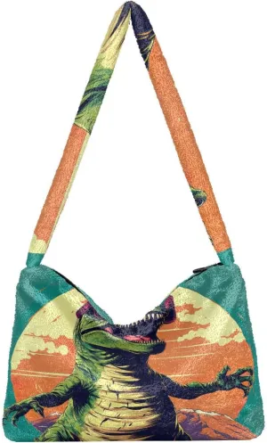 Classic Vintage Flower on Shoulder Bag, Shoulder Hand Bag, Book Totes for Women
