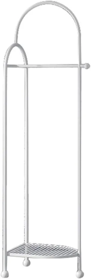 Coat Stand Rack,Iron Frame Standing Suit Hanger,Geometrically Designed Clothing Hanging Rod w/Storage Rack,for Entryway (C)