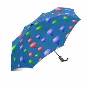 Colored Stratospheric Balloons pattern Umbrella Automatic Foldable with totes